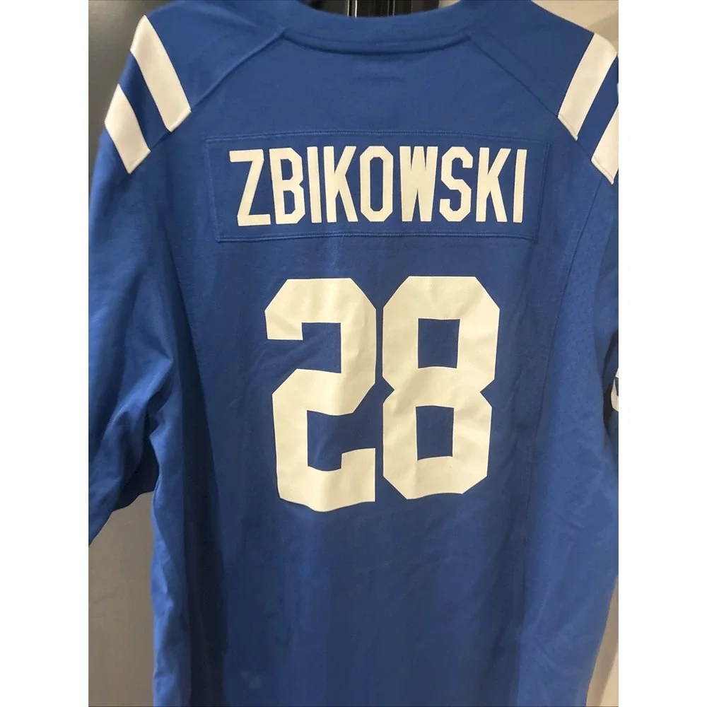 Nike NFL Indianapolis Colts Tom Zbikowski #28 Jersey Men's XL Game On-Field 2012